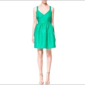 Zara green dress NWT size S